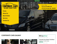 Tablet Screenshot of corporatecarsgalway.com